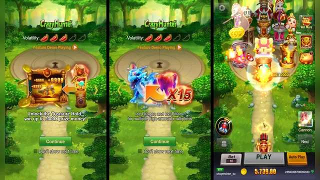 ภาพประกอบเกม Crazy Hunter จาก JILI Slot